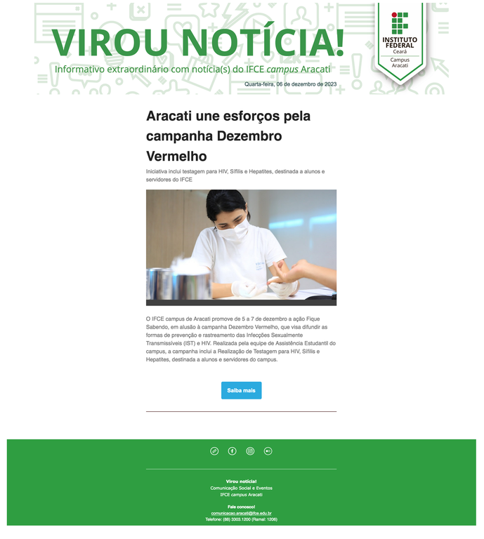 Virou Notícia_Aracati une esforços pela campanha dezembro vermelho