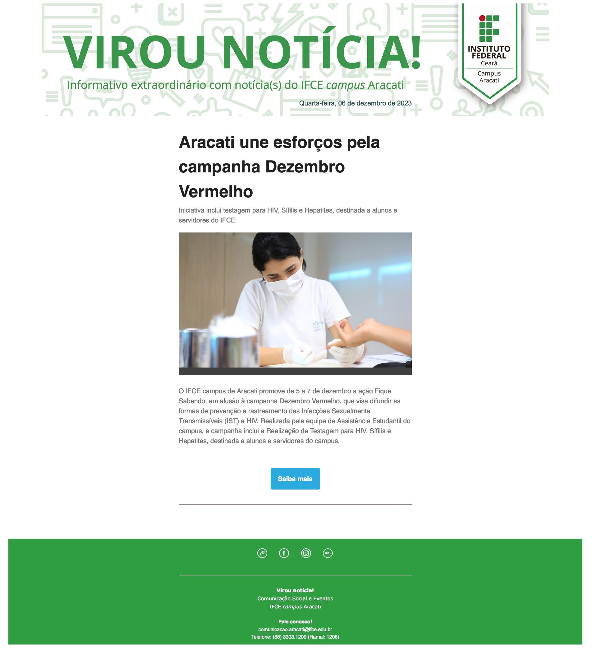 Virou Notícia_Aracati une esforços pela campanha dezembro vermelho