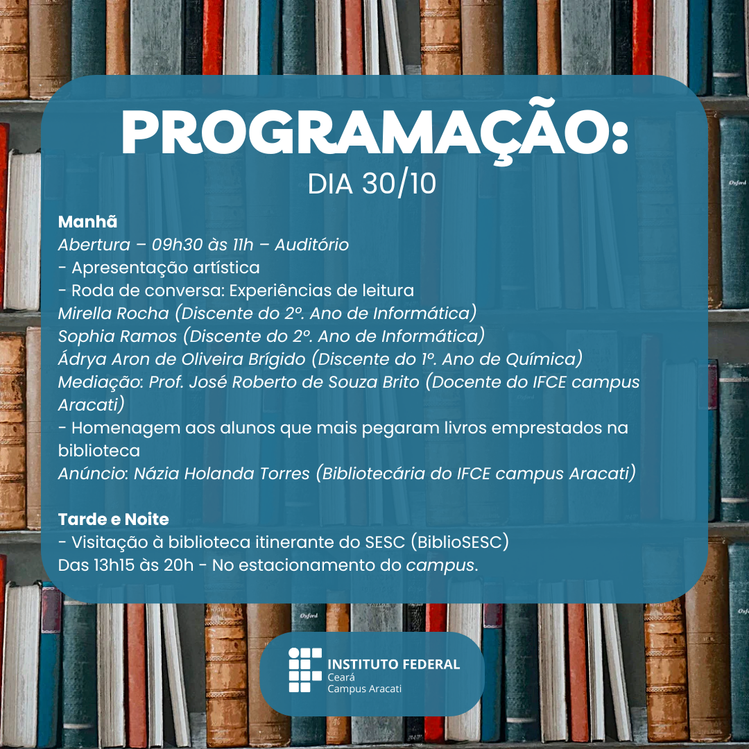 Programação Semana do livro e da biblioteca 2024 - 1