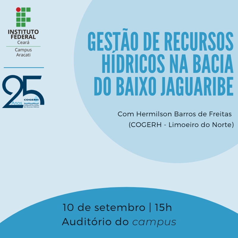 palestra Gestão de Recursos Hídricos na Bacia do Rio Jaguaribe