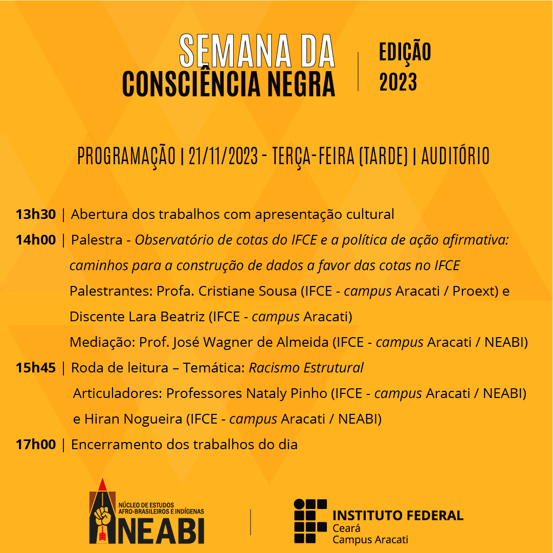 Dia 21 - semana da consciência negra