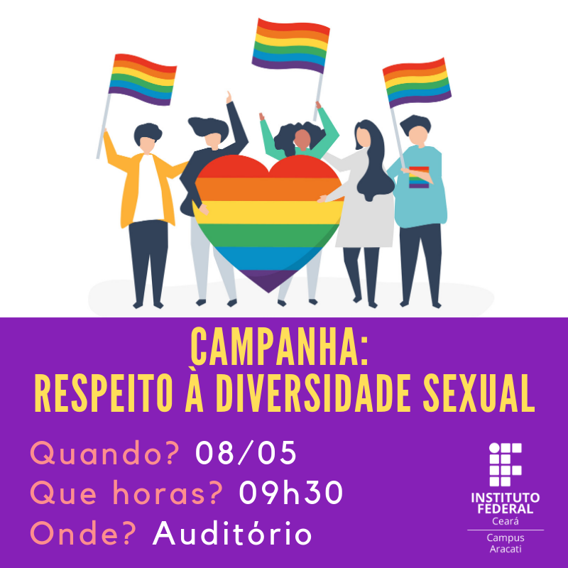 campanha sobre diversidade sexual