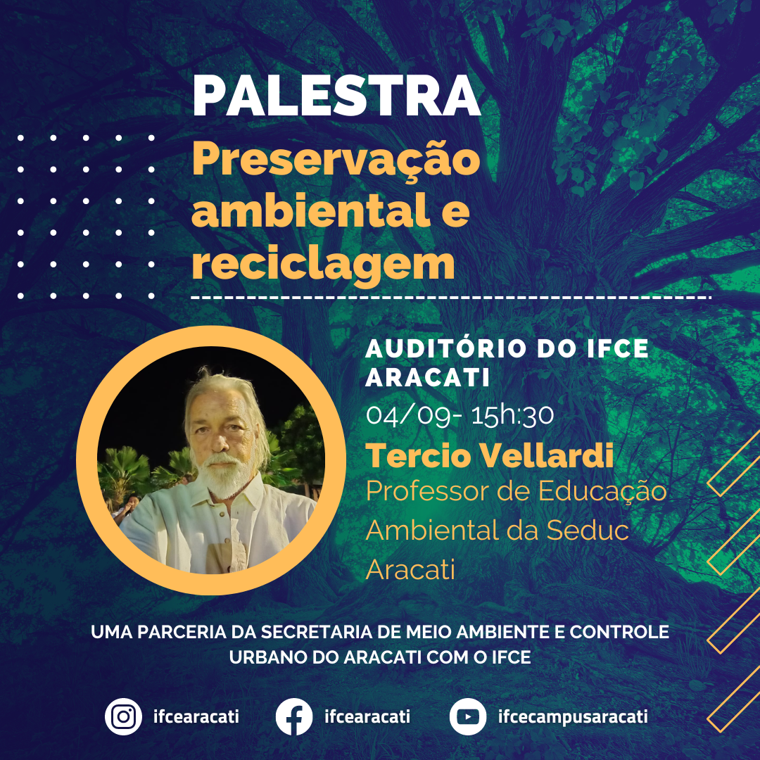 palestra preservação ambiental e reciclagem