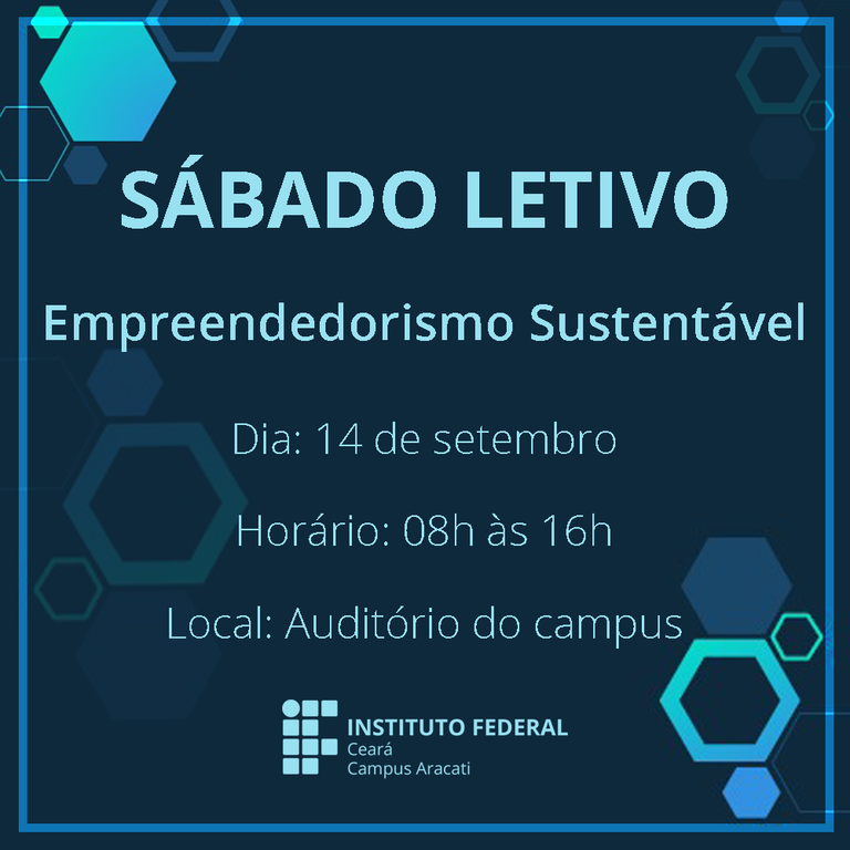 Sábado letivo - Empreendedorismo Sustentável