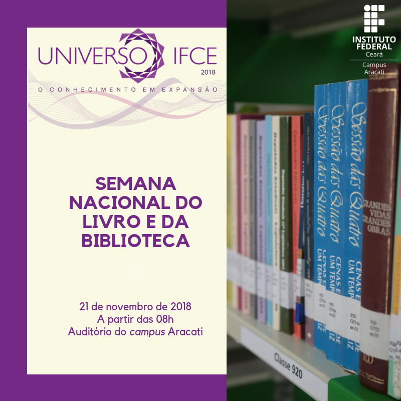 Universo IFCE 2018 e Semana do Livro