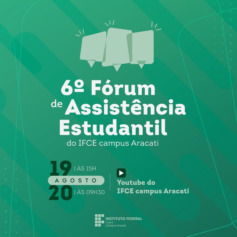 6º Forum de Assistência Estudantil