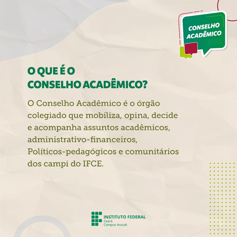 Quem integra o conselho academico