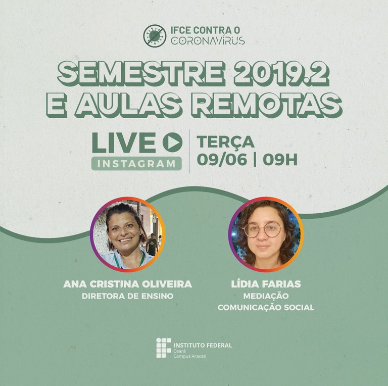 Live retomada 2019.2 e aulas remotadas