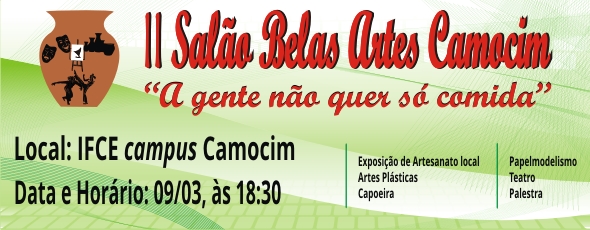 Banner do Evento II Salão de Belas Artes Camocim 2016