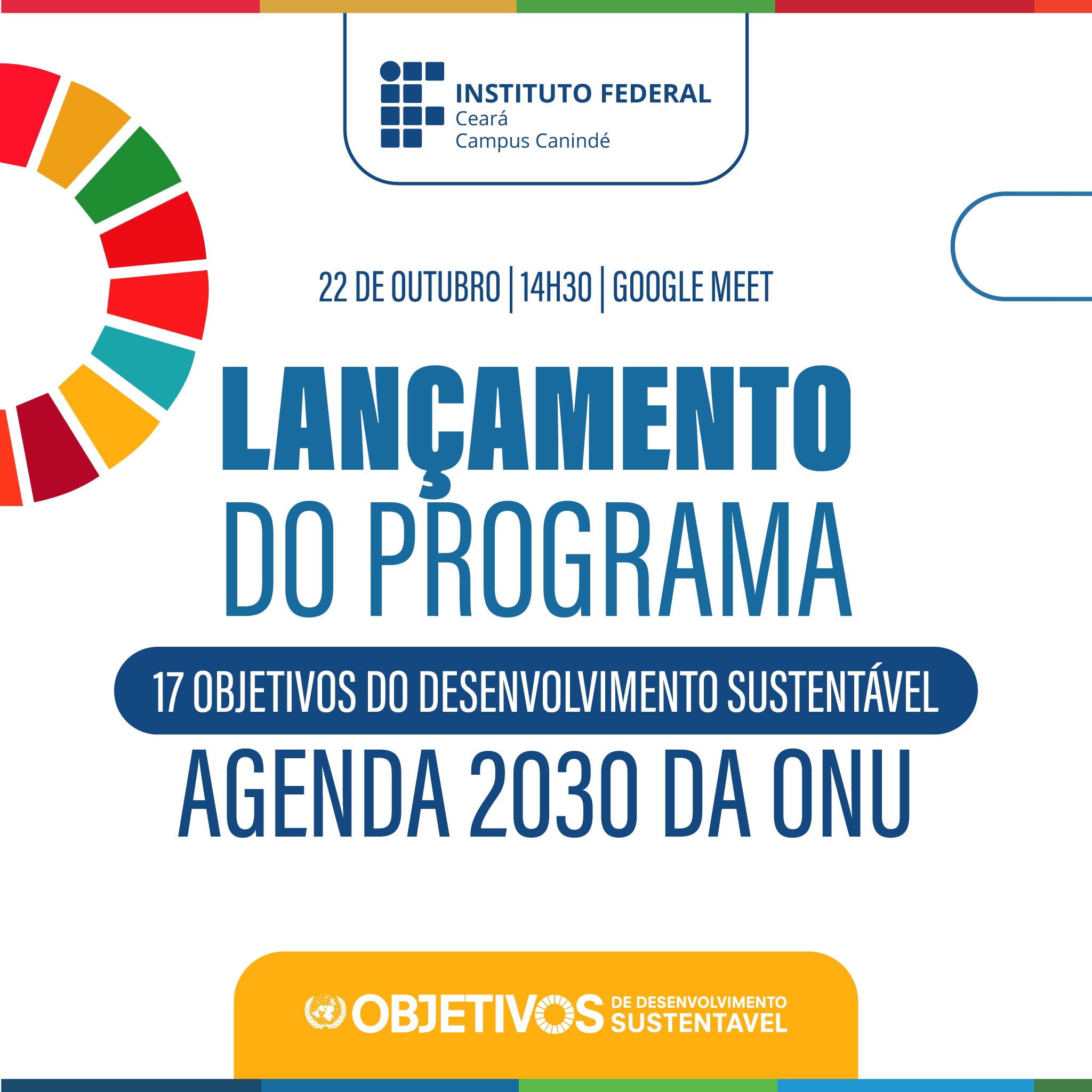 Lançamento Do Programa 17 Objetivos Do Desenvolvimento Sustentável (ODS ...