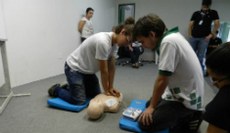 Alunos se envolveram no treinamento (Foto: Pedro Rildson)