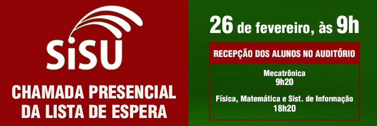 Lista de espera e recepção dos novatos segunda (26/2)