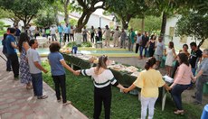 Servidores se reuniram para café da manhã.