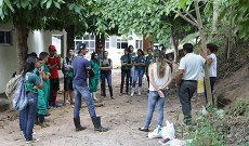 A aula reuniu alunos de Informática e Agropecuária.