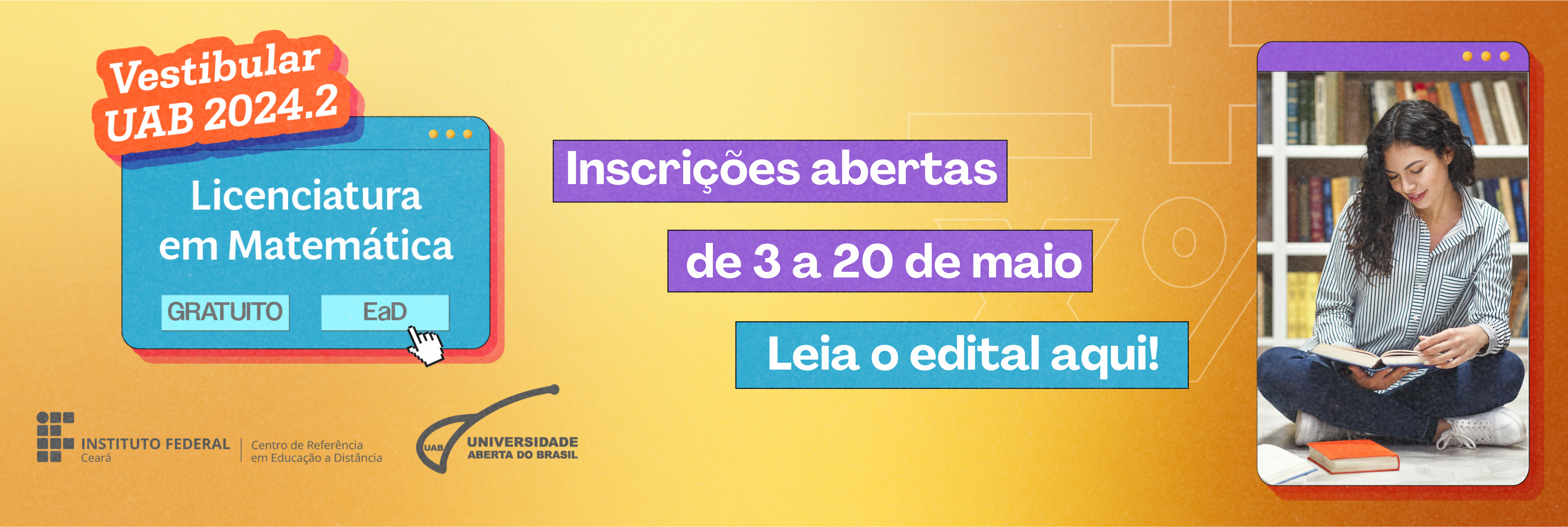 Vestibular UAB 2024.2 | Inscrições abertas!