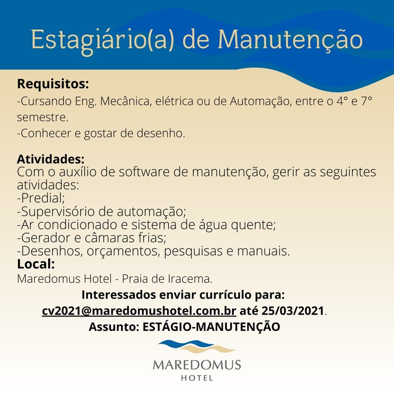 estágio manutenção