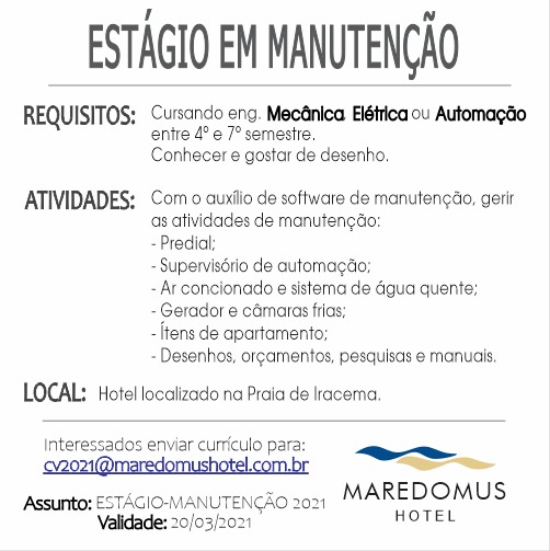 Estagio manutenção