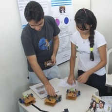 Protótipos estão representando o IFCE no Fórum Mundial de Educação Profissional e Tecnológica, que acontece em Recife. (foto: Rafael Oliveira)