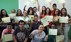 35 estudantes concluíram o curso. 