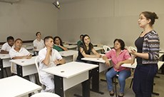 Malena fala sobre as boas práticas para equipe da merenda