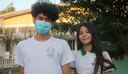 Estudantes Otávio Moura e Clara Braga