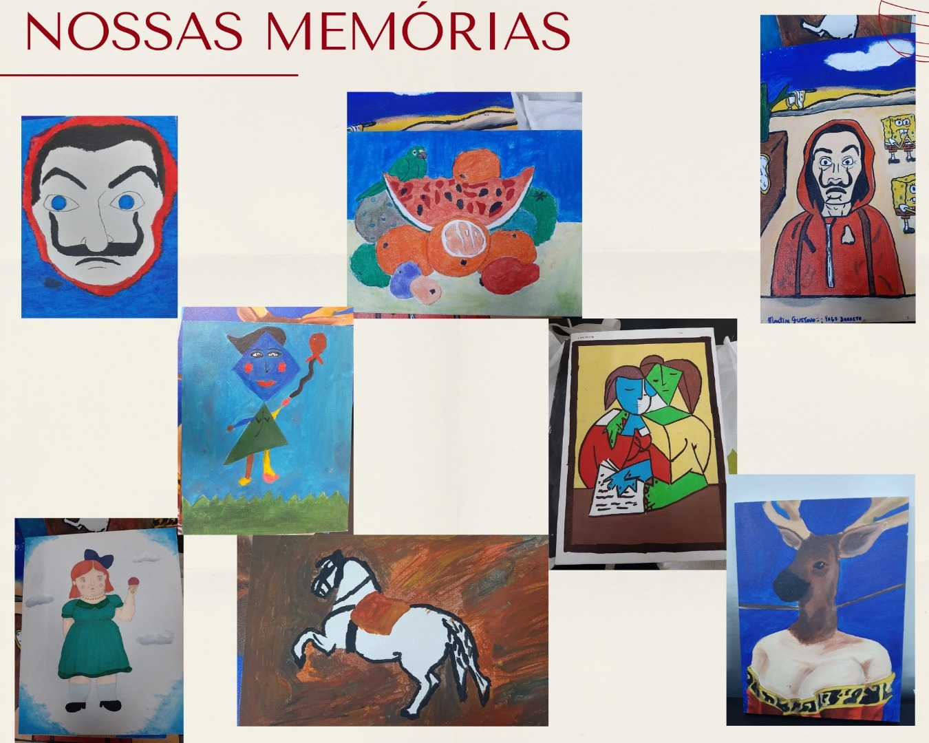 Pinturas alunos de espanhol 2019