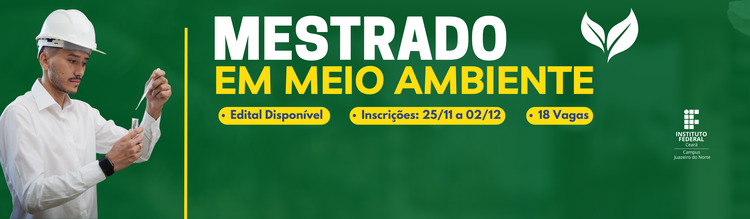 Mestrado em Meio Ambiente 2025