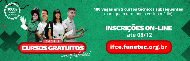 Banner PS Cursos Técnicos 2025.1 - Limoeiro