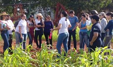 Estudantes em aula prática na Unidade de Ensino, Pesquisa e Extensão (UEPE)