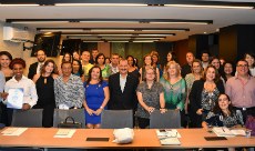 Gutenberg Albuquerque, ao centro, coordena o Forinter para os próximos dois anos (Foto: Conif)