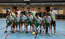 Jogadores mostraram determinação durante o jogo. (Foto: Bruno Leonardo)