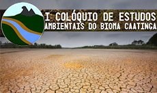 Marca do evento sobre uma foto da terra rachada