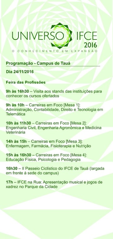 Programação 24/11