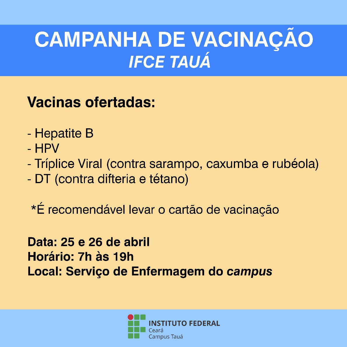 Campanha de vacinação