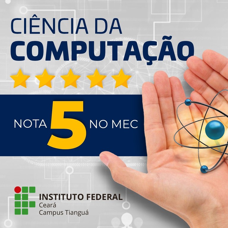 Computação obteve nota 5 do MEC