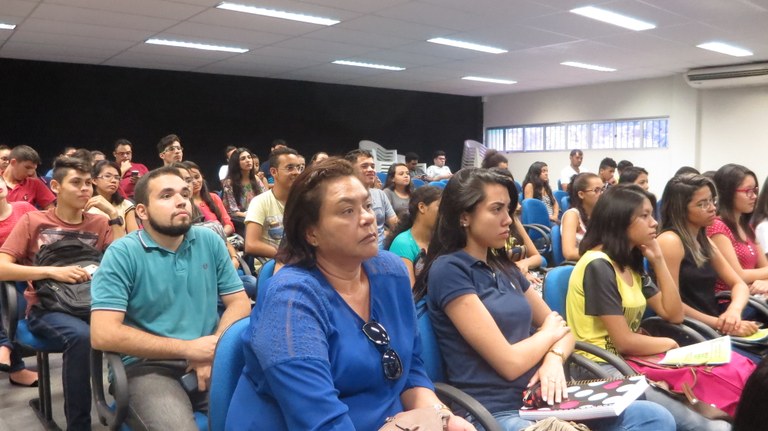 Recepção de estudantes no auditório