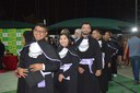 Estudantes na formatura