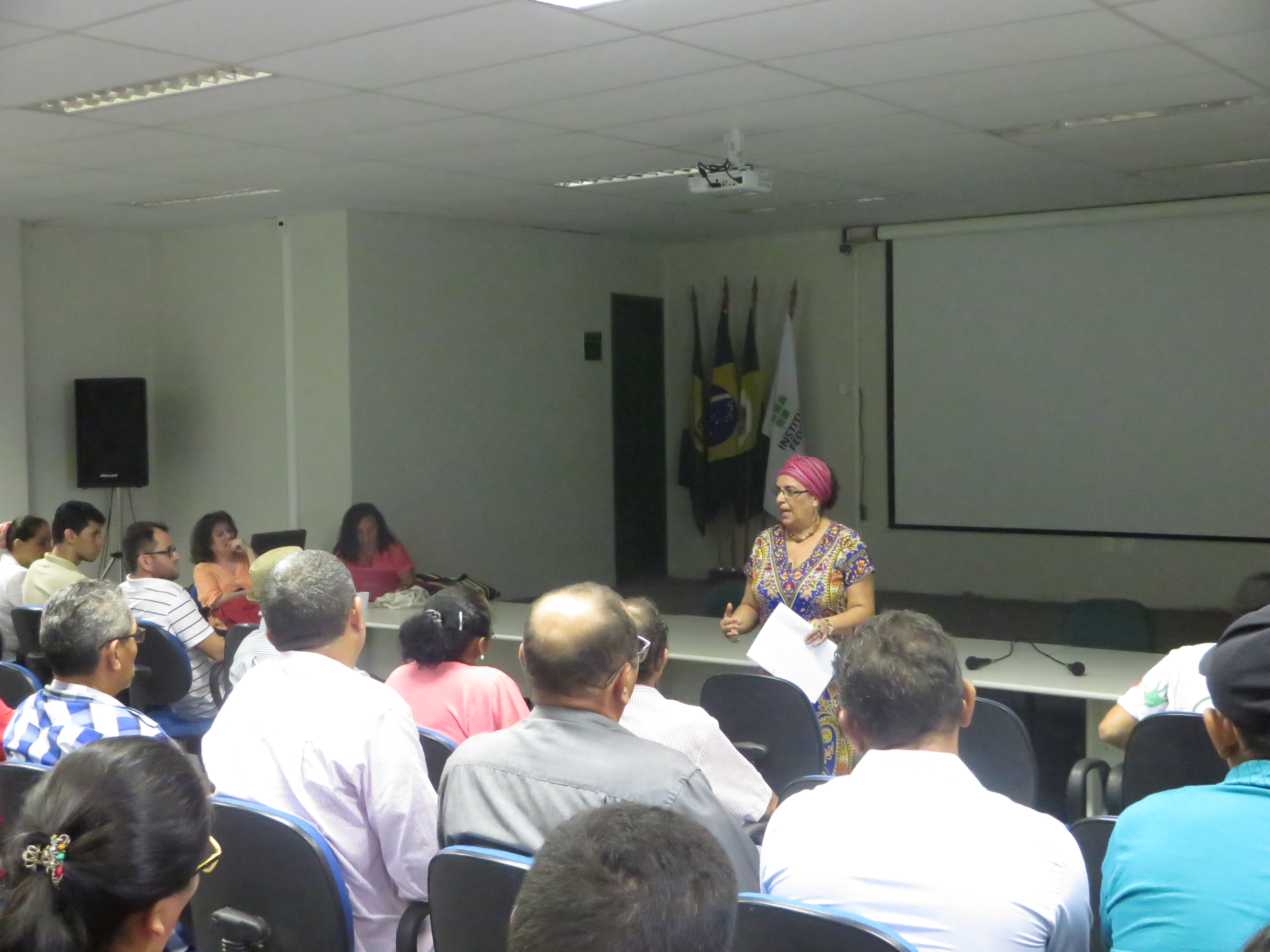 Palestra no auditório