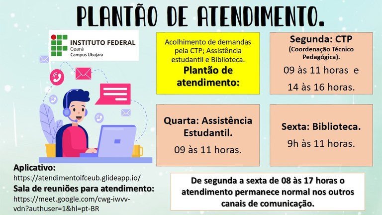 Horários de Atendimento a alunos