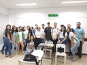 Turma do terceiro ano do curso técnico integrado em Agropecuária com os residentes no IF Umirim, sob a preceptoria da docente Erika Assunção